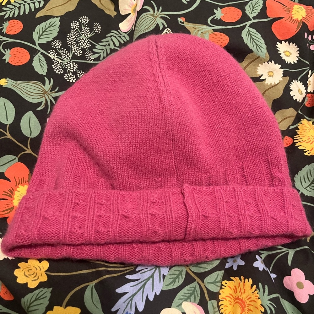 Pistil Wool Cashmere Winter Hat Beanie Pink - Picture 2 of 4